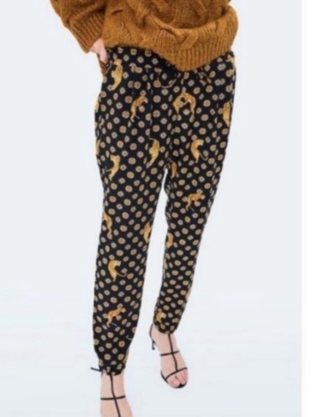 Zara Tiger-Print Pants